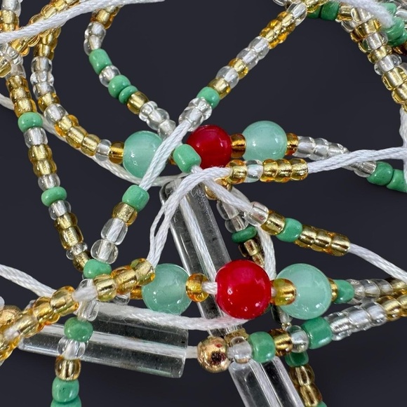 Mint Green Adjustable Waist Beads - Picture 2 of 5